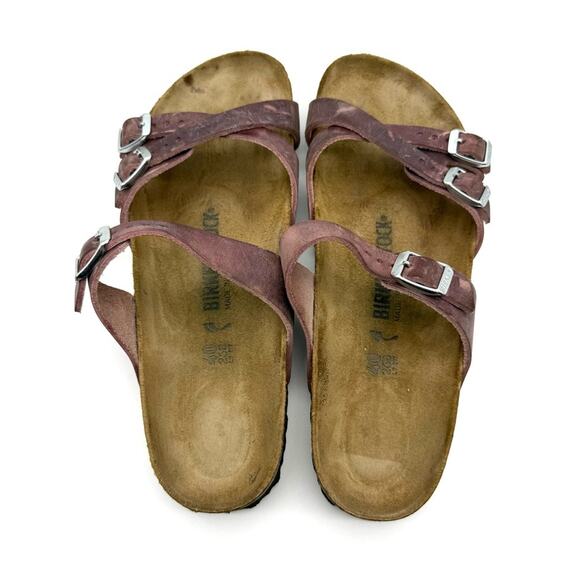 Birkenstock Franca Oiled Leather Sandal Lavender Blush EU 40 US L9 Narrow - Picture 7 of 14
